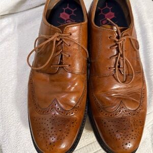 Johnson & Murphy Classic Tabor Brown Leather wingtip Men's Oxfords Size 12